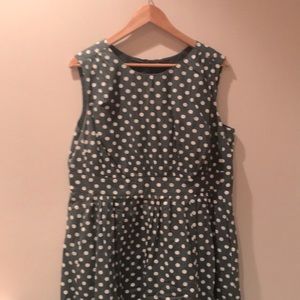 EmilyandFin Green Polka Dot Dress, Size 1X.